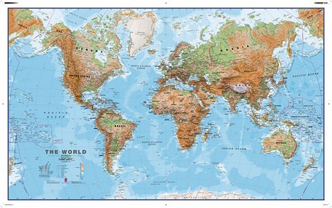 Pinnwand Weltkarte